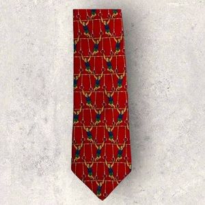 Brooks Brothers Red 100% Silk Gymnastics Tie